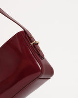 Urania burgundy semi patent leather